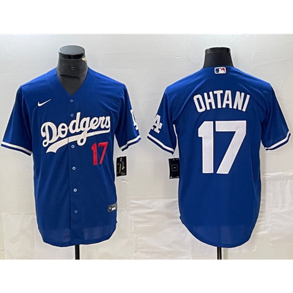 Kids/Youths-#17 Shohei Ohtani Royal Stitched Jersey